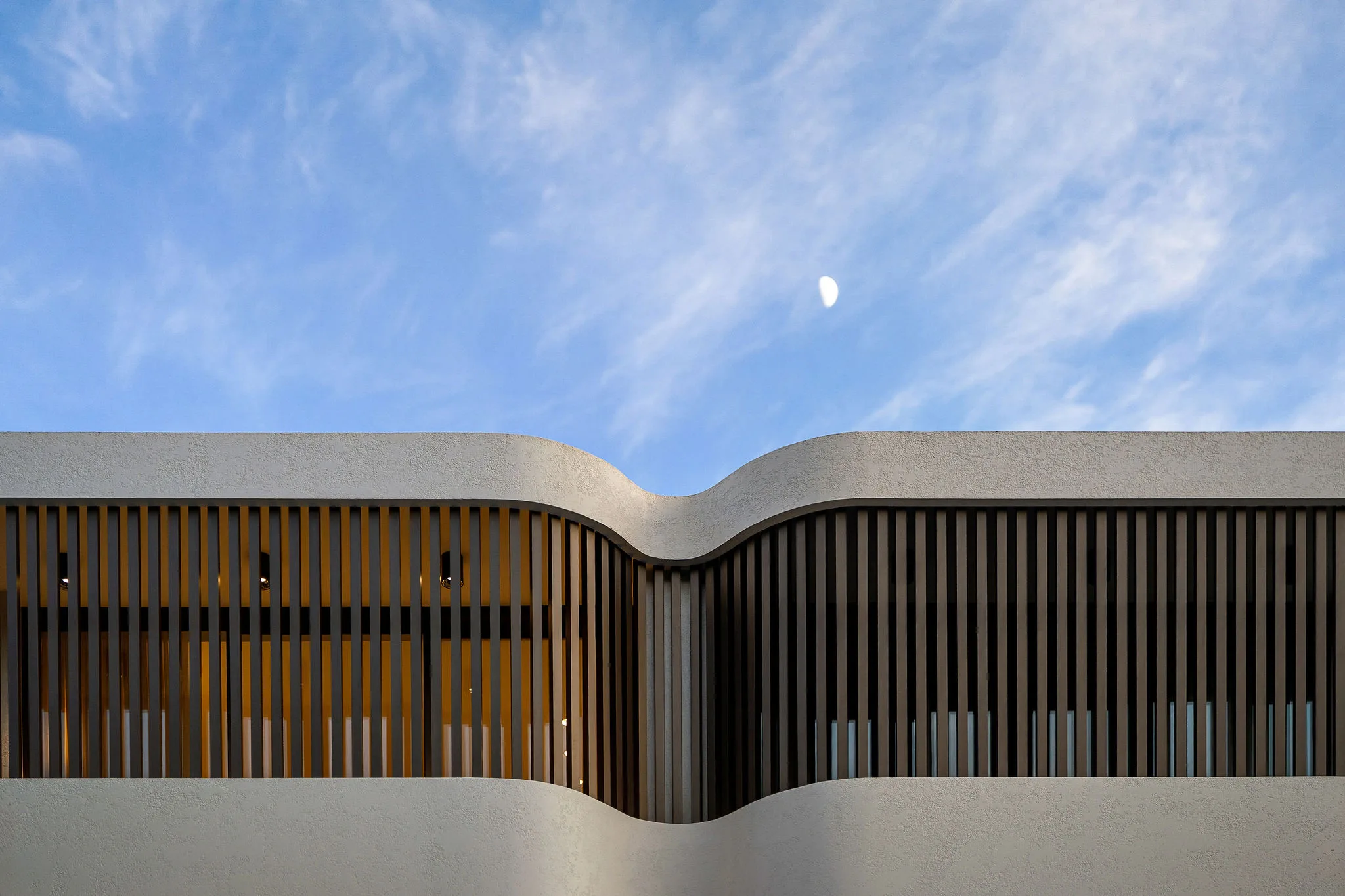 SHORE Projects studio work, curved render facade in Bondi